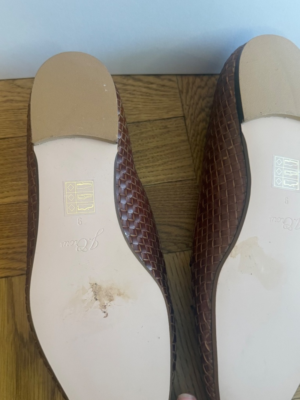 🤎 J.Crew Woven Leather Tassel Loafers Flats Size 9 Brown Slip On Preppy Classic - Picture 6 of 6